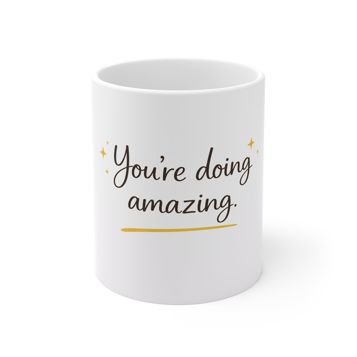 You’re Doing Amazing Mug — Inspirational 11oz Coffee Cup for Encouragement, Gifts & Office Desk