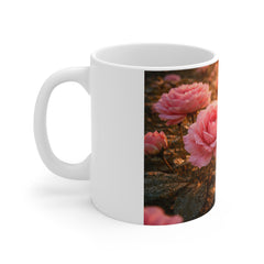 Inspirational Floral Mug - "Take Time to Make Your Soul Happy" 11oz Coffee Cup