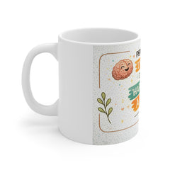 Funny 11oz Mug - "People Think I'm Crazy, I Prefer Happy With A Twist" Coffee Cup
