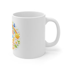 Focus on the Good Mug — Inspirational Positive Quote Coffee Cup with Rainbow & Sun