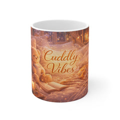 Mug — "Cuddly Vibes" Cozy Teddy Bear Coffee Mug