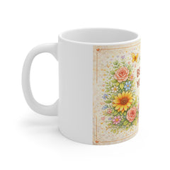 Believe In Yourself Floral Mug — Inspirational Coffee Cup for Encouragement & Gifts