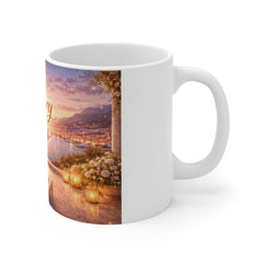 Luxury Vibes Mug — Elegant Sunset Lounge Coffee Cup