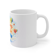 Inspirational Mug — "Anything Is Possible, Never Give Up" Motivational Coffee Cup
