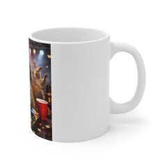 DJ Squirrel Party Mug — Funny Animal Coffee Cup for Music Lovers & Gifts