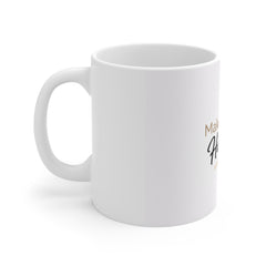 Make It Happen Coffee Mug — Inspirational Rocket Ceramic Mug for Motivation & Gifts