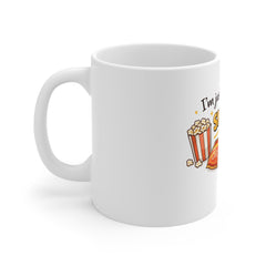 Snack Lover Mug — "I'm Just Here for the Snacks" Coffee Cup
