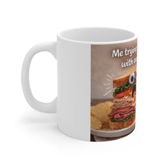 Coffee Mug — Funny 'I Can't Even' Sandwich Graphic 11oz