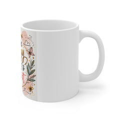 Be the Energy You Want to Attract Mug – Inspirational Floral Coffee Cup