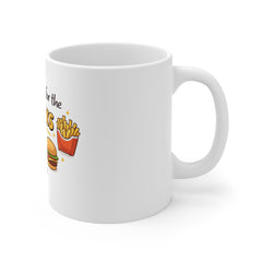 Snack Lover Mug — "I'm Just Here for the Snacks" Coffee Cup