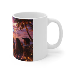 Wholesome Vibes Mug – Sunset Beach Friends Coffee Cup