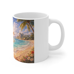 Ocean Vibes Mug - Tropical Beach Coffee Cup, Sunset Seascape Drinkware